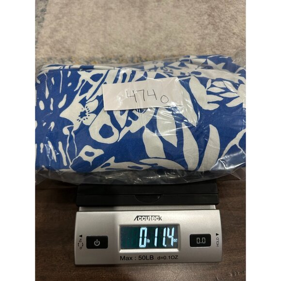 Zen-Knits Sleeveless Tropical Floral Midi Dress Blue White Sz XS Beach Bohemian - Picture 11 of 11